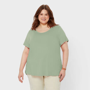 Women's Plus AKHG Renew Bamboo Short Sleeve Tee