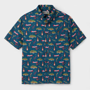 Men's BBQ Standard Fit Short Sleeve Shirt NBN 2XL REG