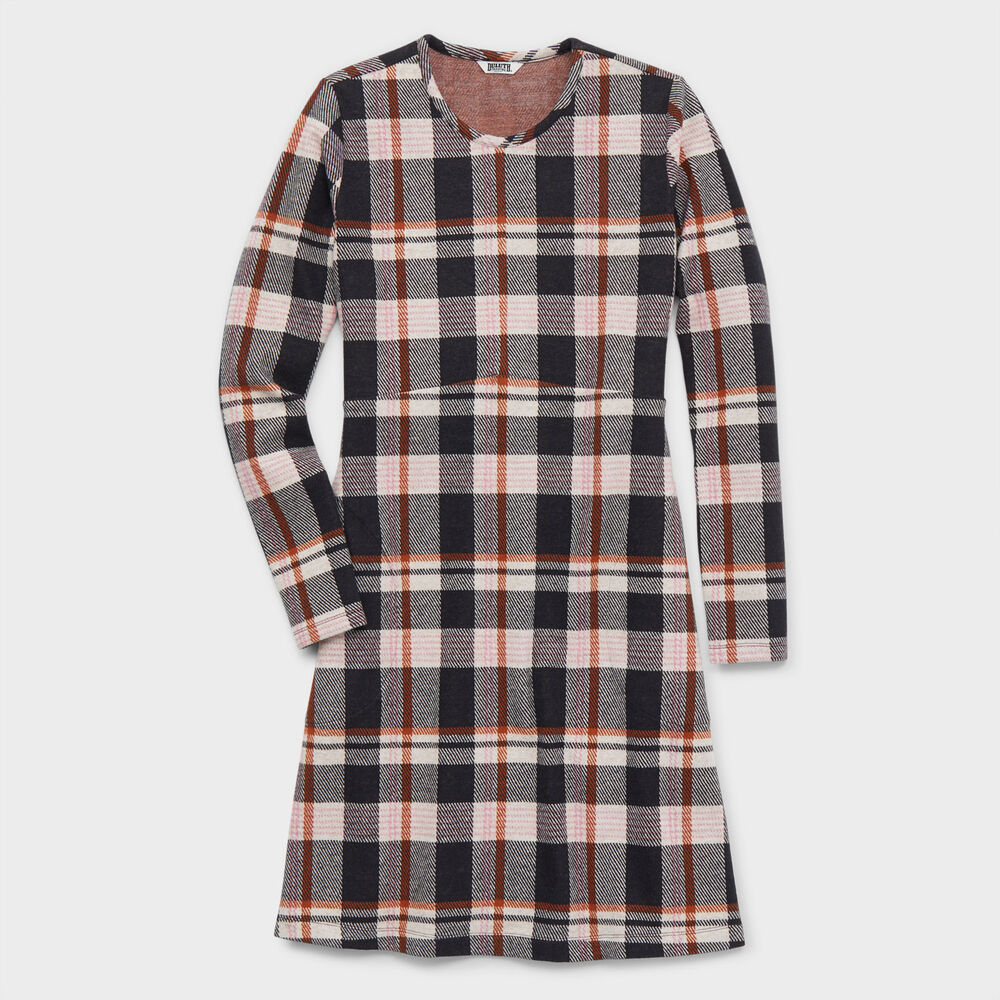 Women's T-Shirt Flannel Long Sleeve Dress Main Image
