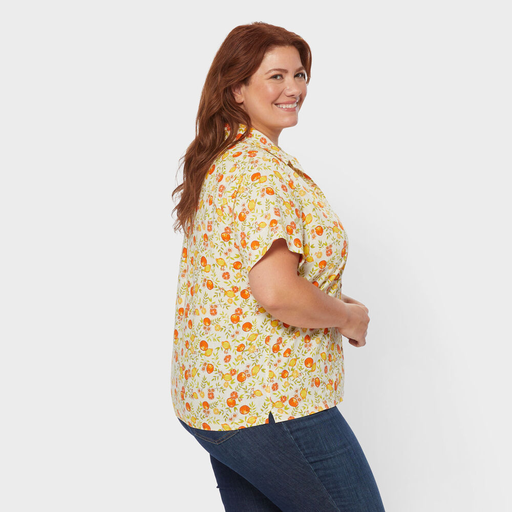 Women's Plus Artisan Hemp Camp Shirt Main Image