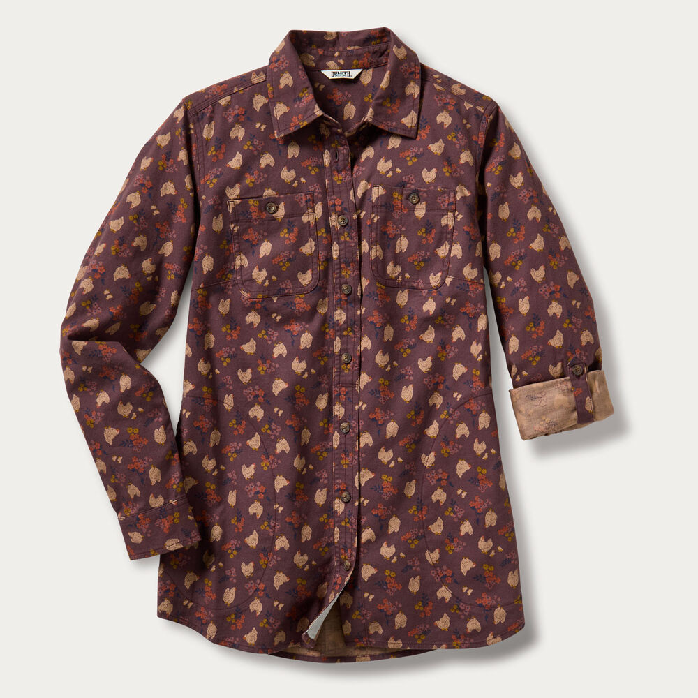 Women's Plus Free Swingin' Flannel Tunic Main Image