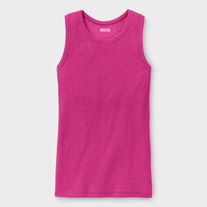 Women's No-Yank Rib Racerback Shelf Bra Tank