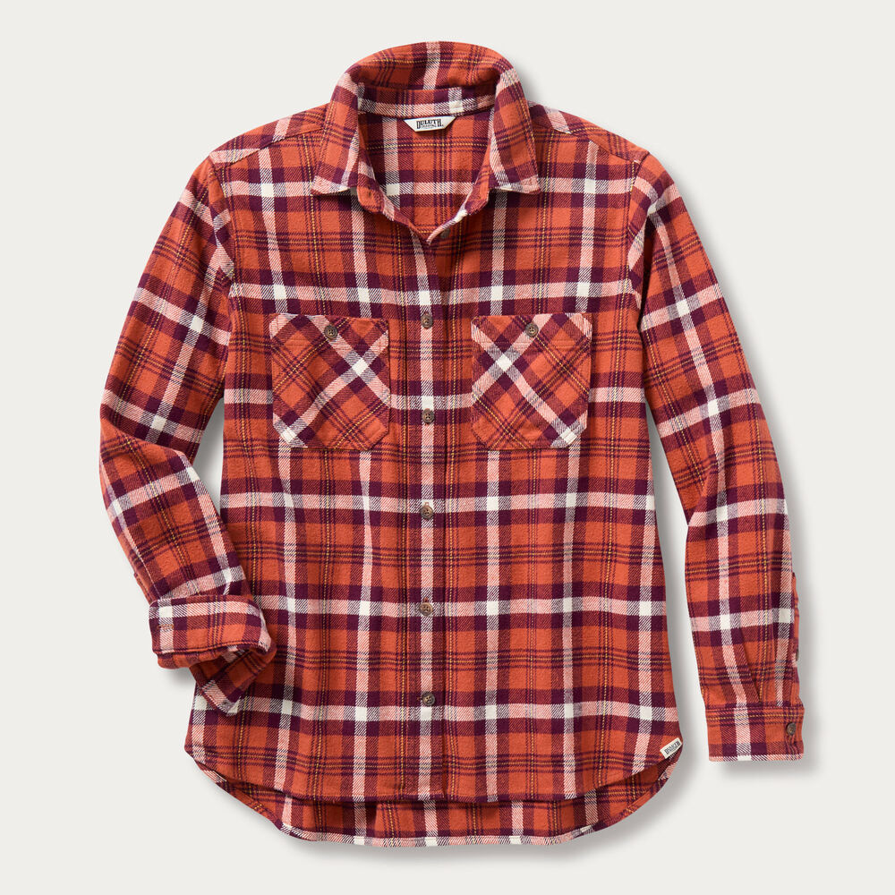 Women's Oversized Burlyweight Flannel Shirt Main Image