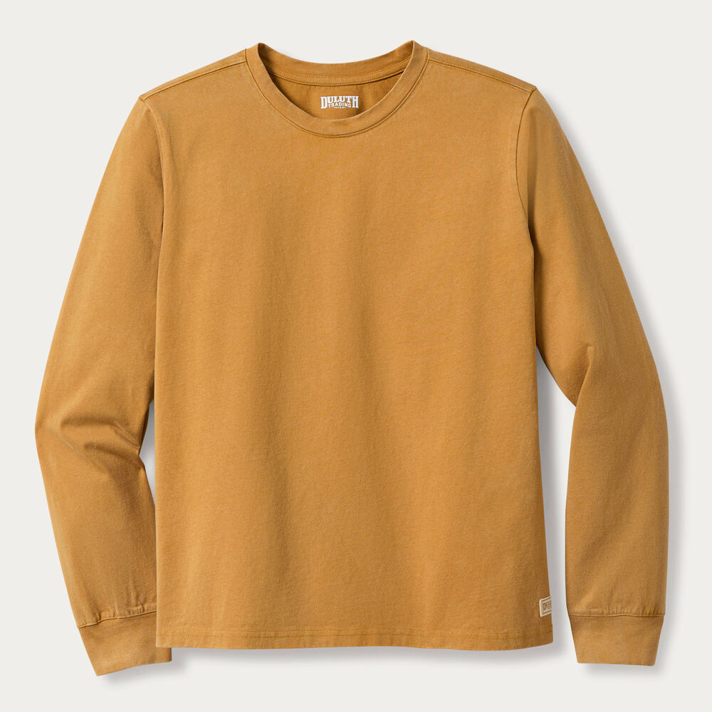 Women's Duluth Heritage Washed Crewneck Long Sleeve Main Image