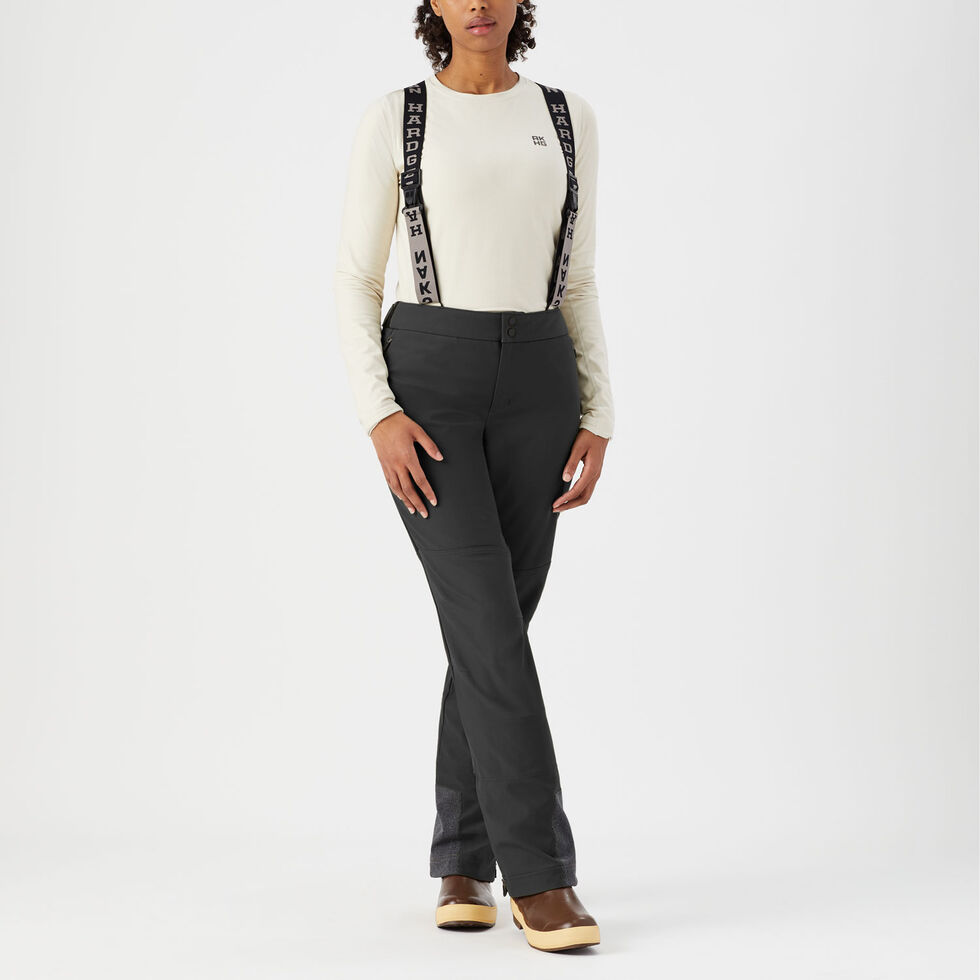 Women's AKHG Free Clime Soft Shell Pants with Suspenders | Duluth Trading  Company