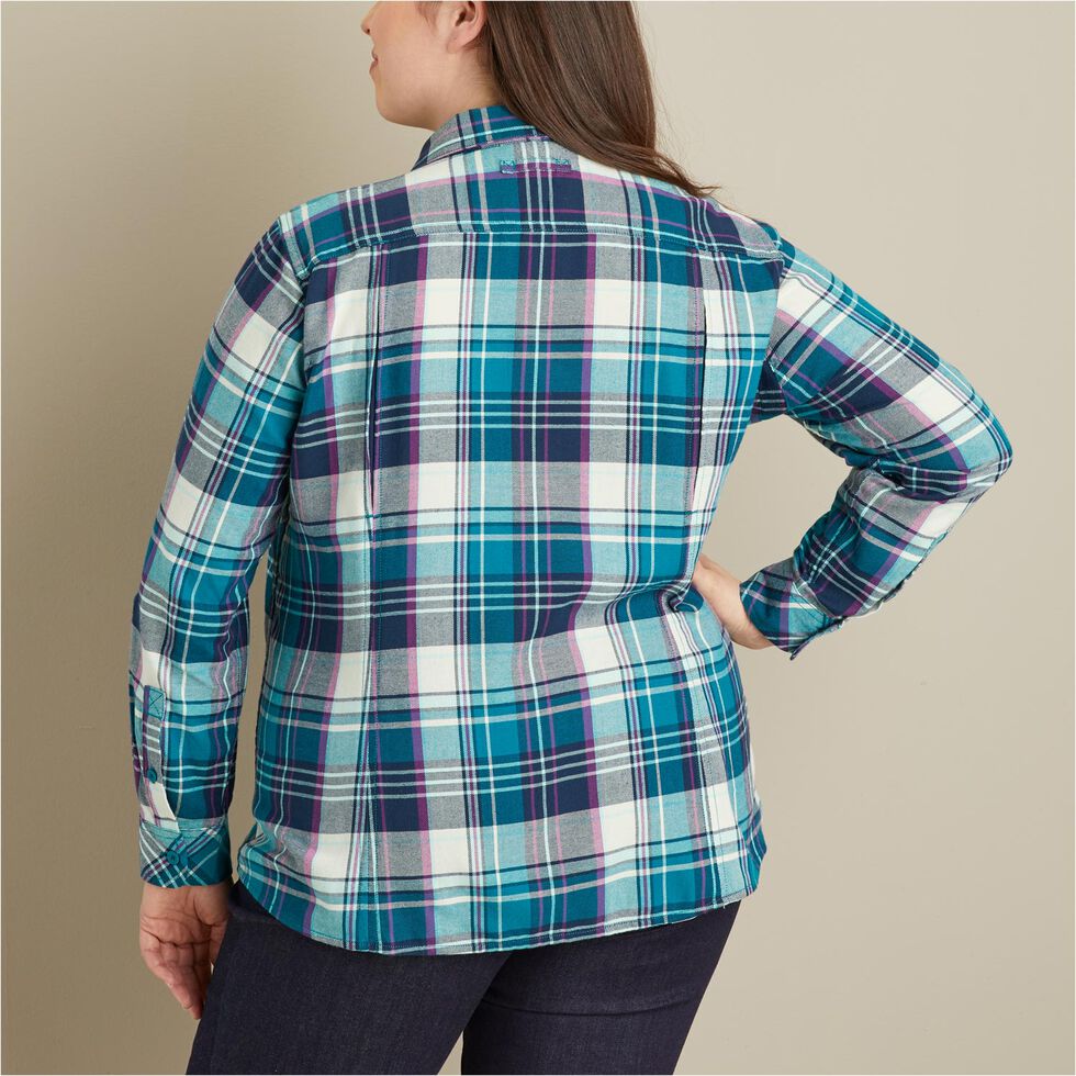 Women's Plus Crosscut Wicking Flannel Shirt