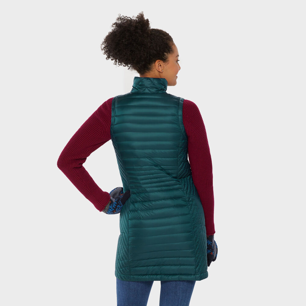 Women's Down Right Long Vest Main Image