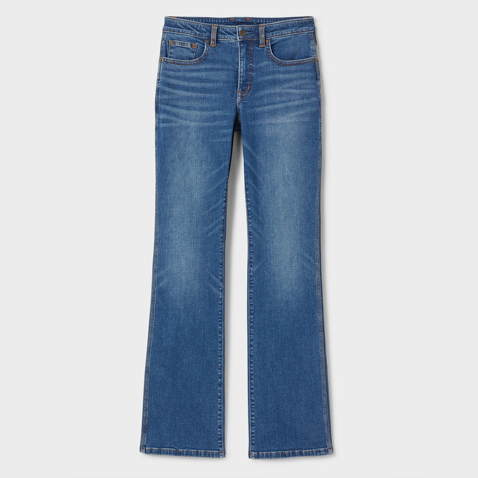 Women's Asset Management Mid-Rise Bootcut Jeans Duluth Trading