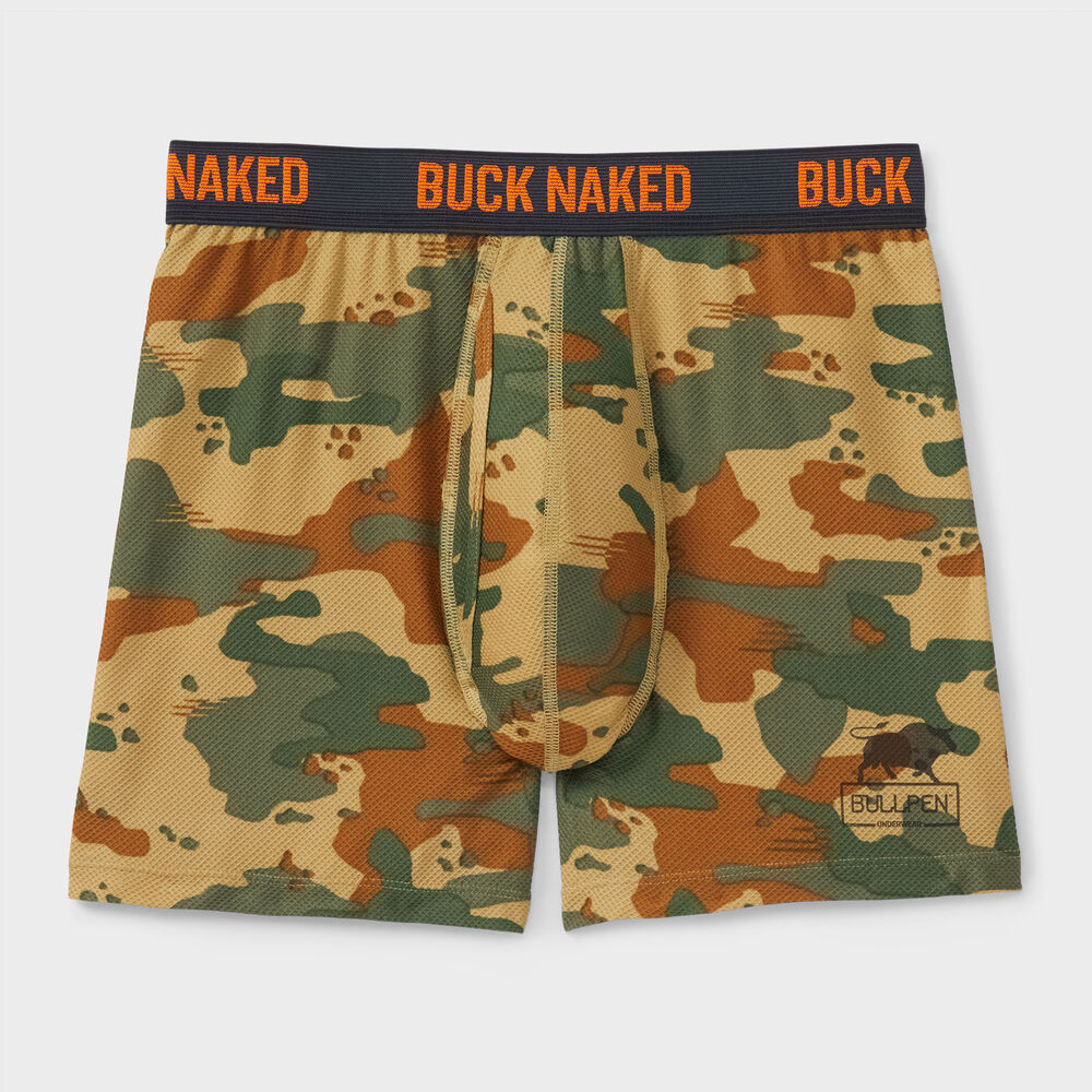 Men's Buck Naked Pattern Bullpen Boxer Briefs Main Image