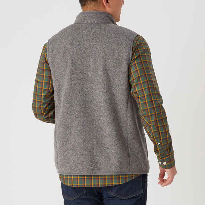 Men's Sweater Fleece Zip Vest