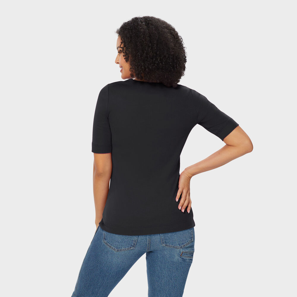 Women's Longtail T Elbow Sleeve Scoopneck Main Image