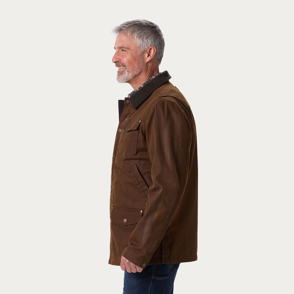 Men's Waxed Fire Hose Chore Jacket Main Image