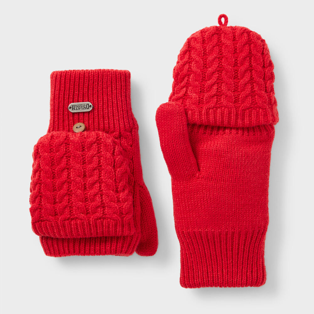 Women's Cable Knit Flip Mitt Main Image