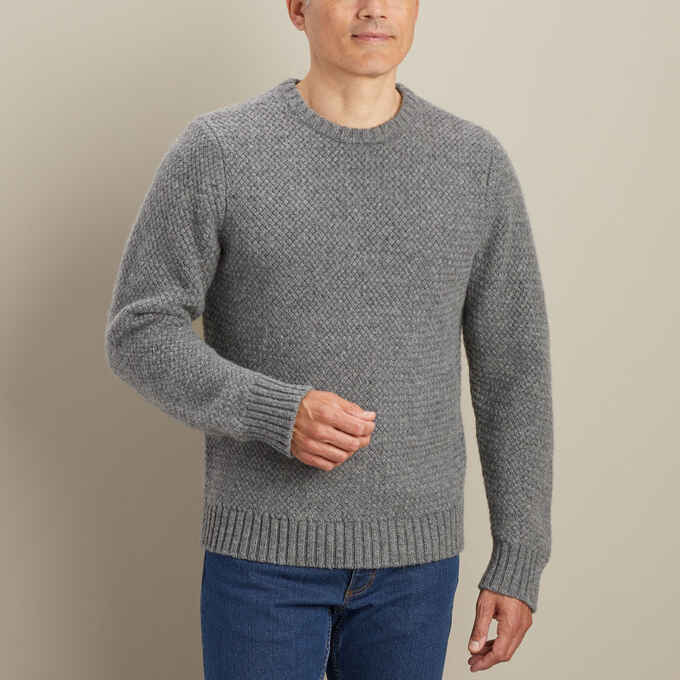 Men's Shetland Textured Crew Sweater | Duluth Trading Company