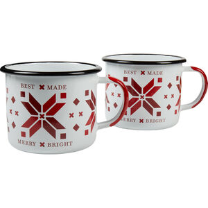 Best Made Holiday Enamel Mug Set