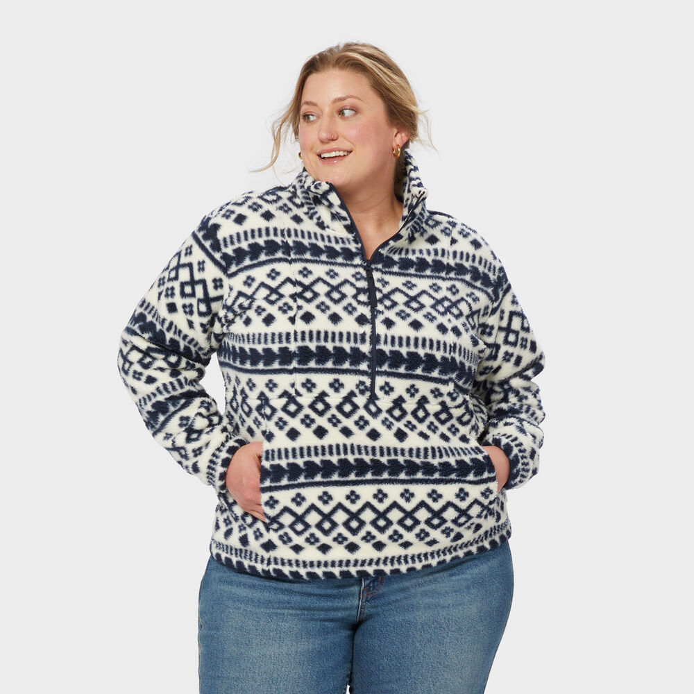 Women's Plus Pile Hi Fleece 1/4 Zip Mockneck Main Image