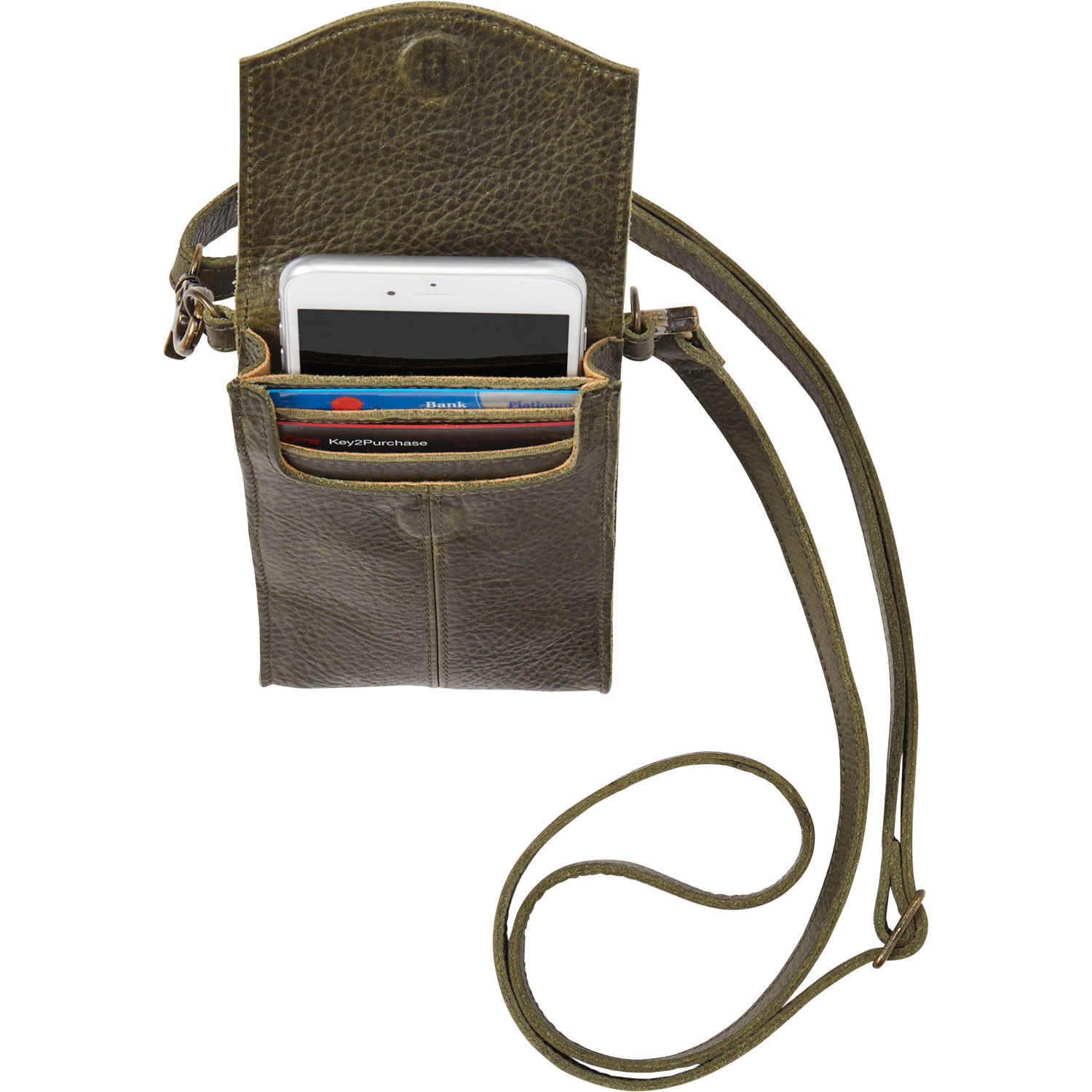 VIIGER Leather Small Travel Purse Crossbody Phone Bag Mens Purses Women  Mini Cell Phone Purse Belt