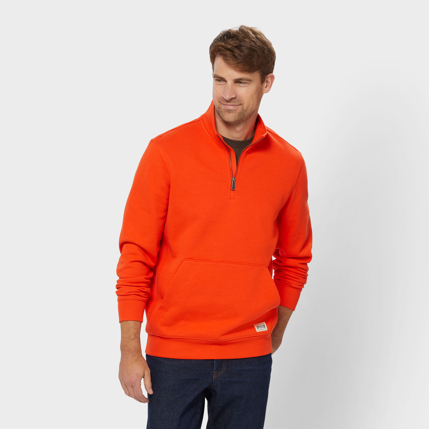 Men's Souped-Up Sweats Pullover Quarter Zip Mock Neck | Duluth