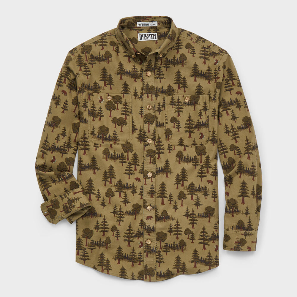 Men's Free Swingin' Flannel Untucked Shirt Main Image