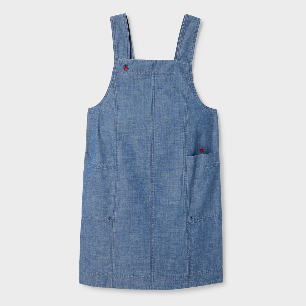 Women's Chambray Sleeveless Smock Dress Duluth Trading Company