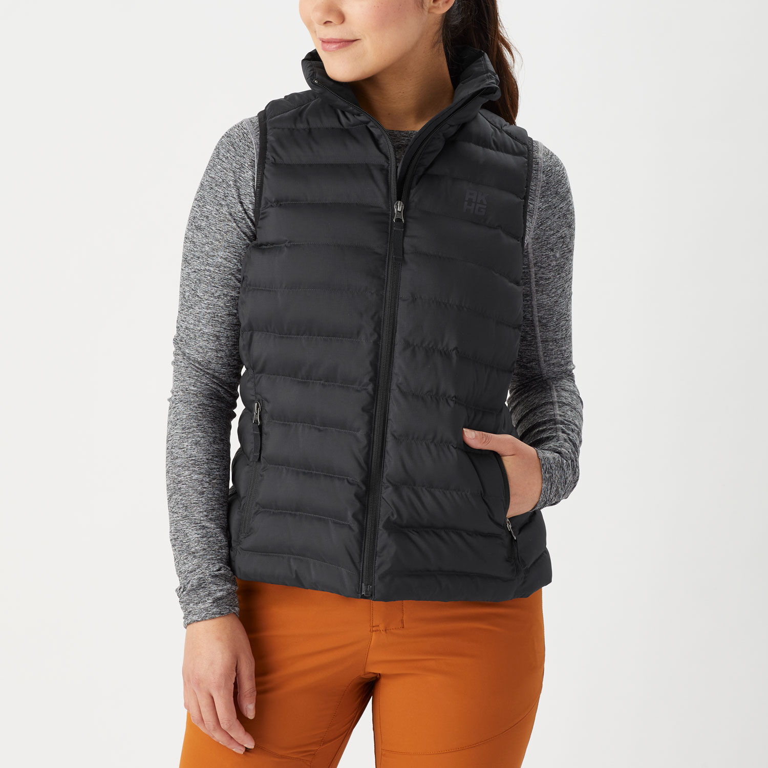YES GOOD MARKET 田中シェン　PUFF VEST Women's AKHG Eco Puffin Mock Vest | Duluth Trading Company