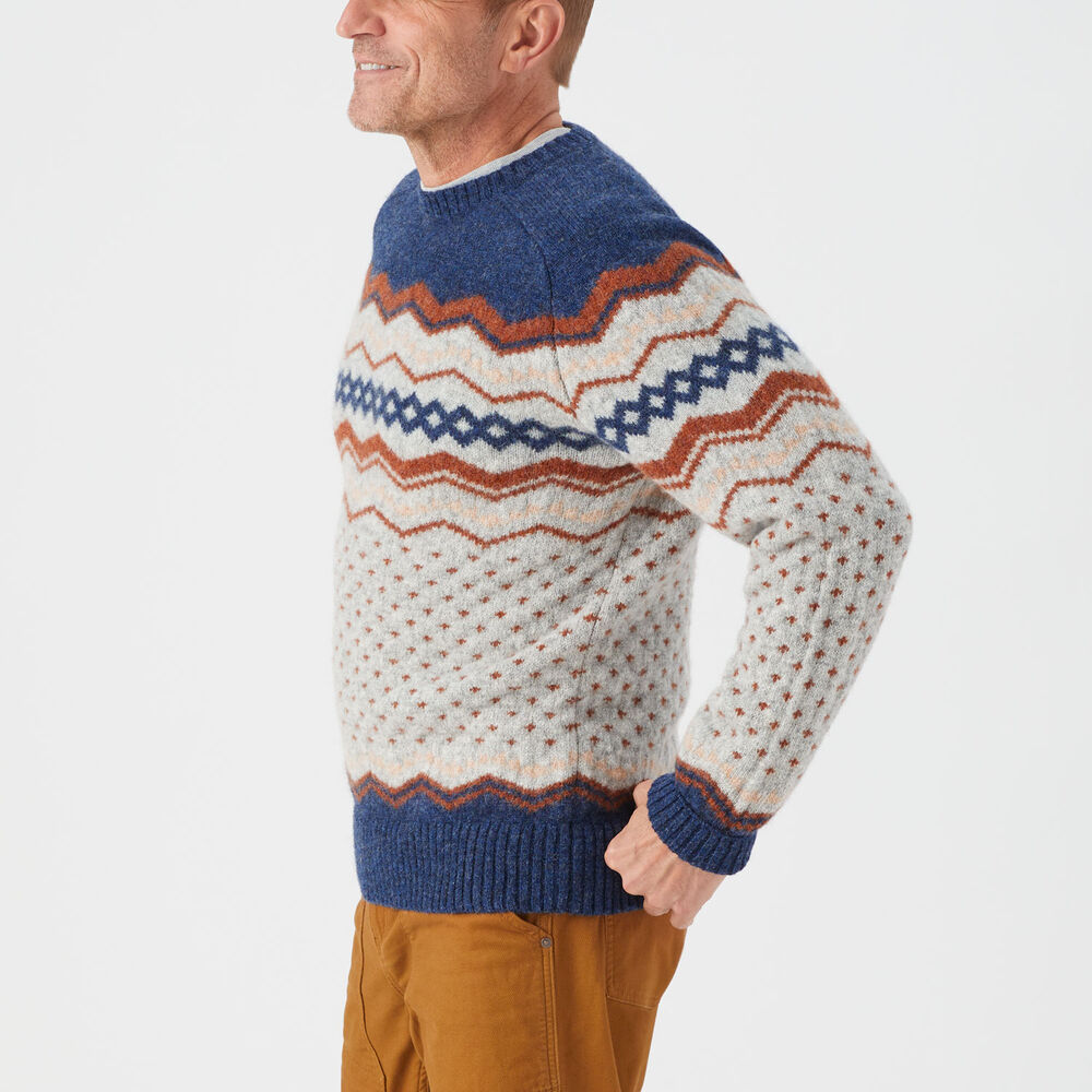Men's Best Made Shetland Wool Fairisle Crew Neck Main Image