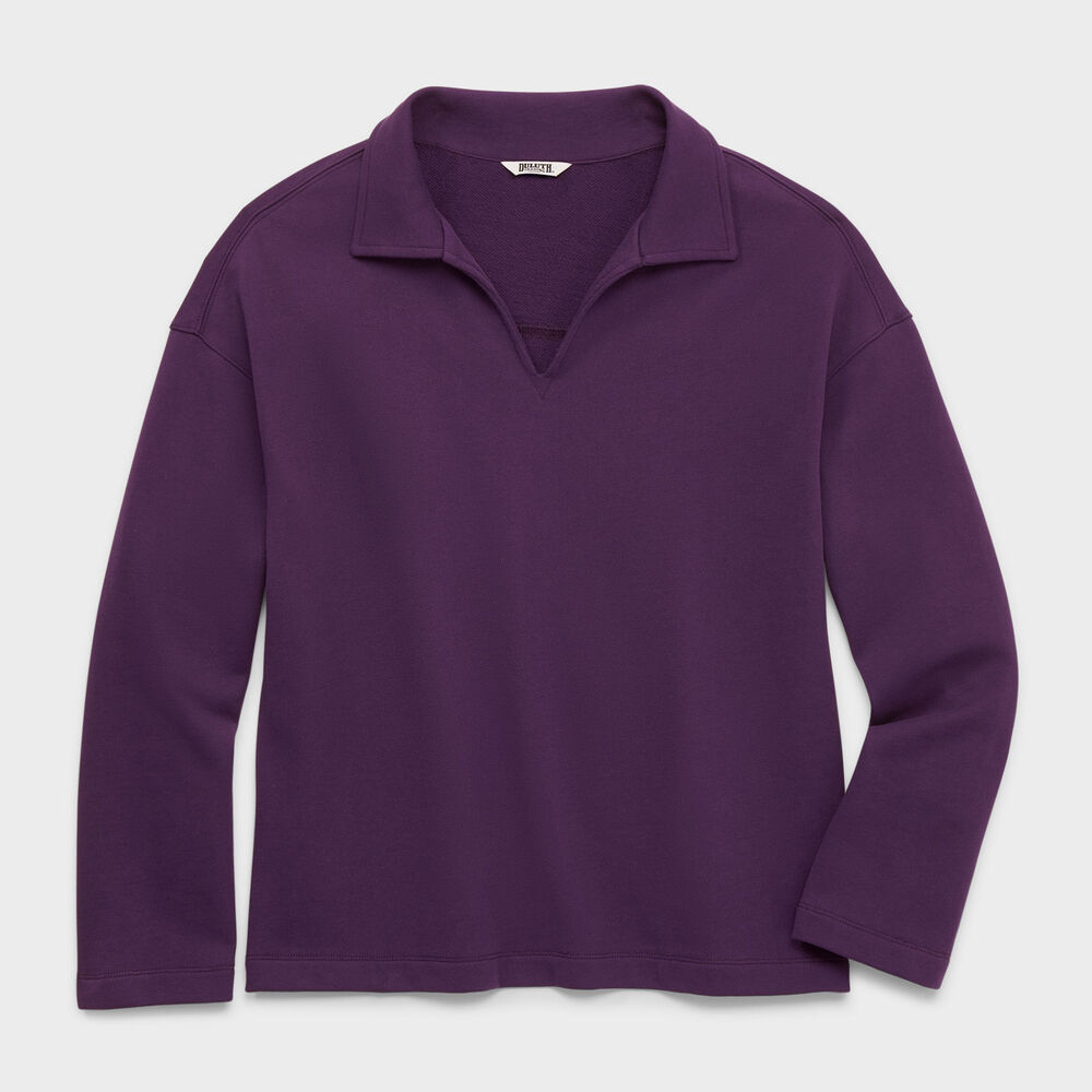 Women's Canal Park Terry Collared Long Sleeve Main Image
