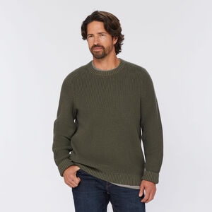 Men's Burly Retirement Crew Waffle Sweater