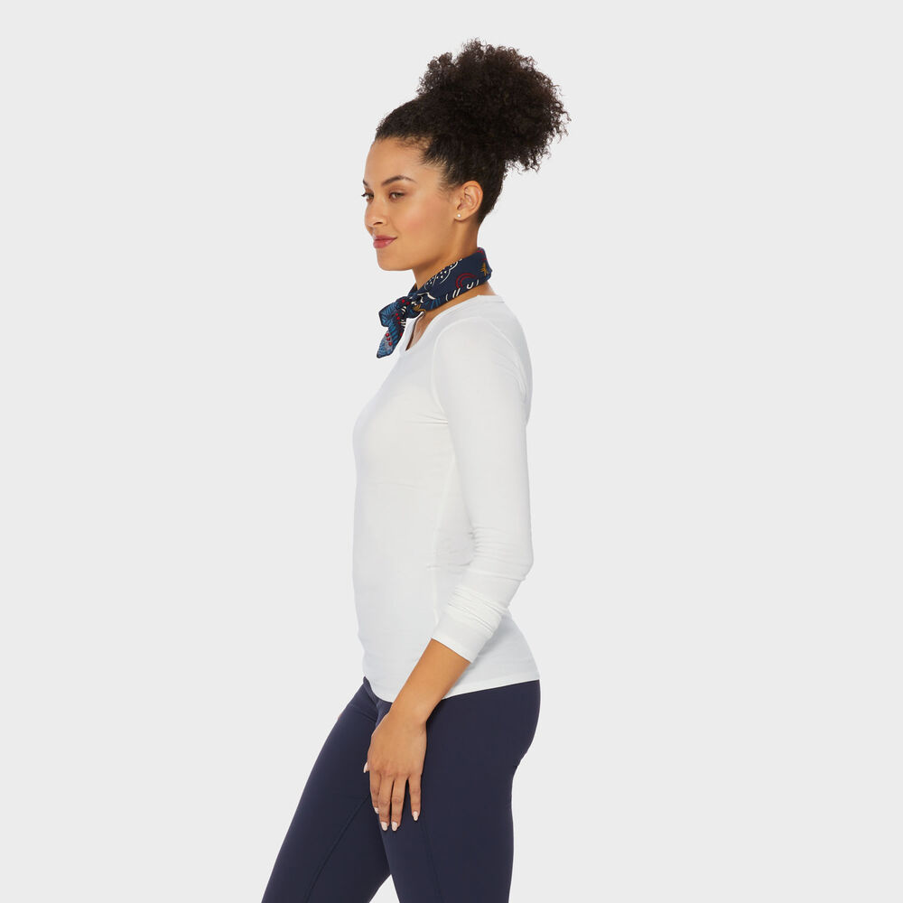 Women's No-Yank Long Sleeve V-Neck T-Shirt Main Image