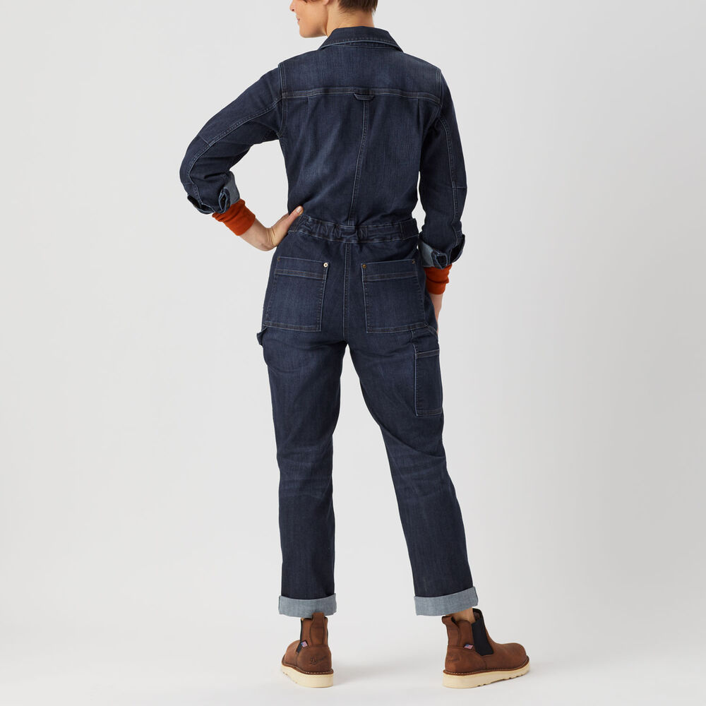 Women's Double Flex Work Denim Coveralls Main Image