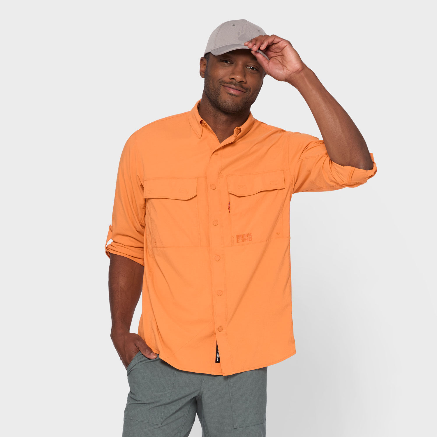 ★激レア★　浦安D-Rocks 試合前ウォーミングアップシャツ Men's AKHG Sol Survivor Snap-Front Long Sleeve Shirt | Duluth