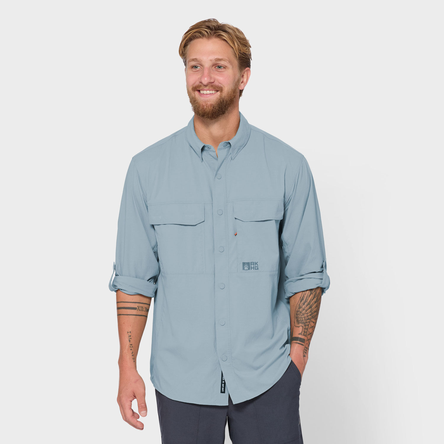 Men's AKHG Sol Survivor Snap-Front Long Sleeve Shirt | Duluth