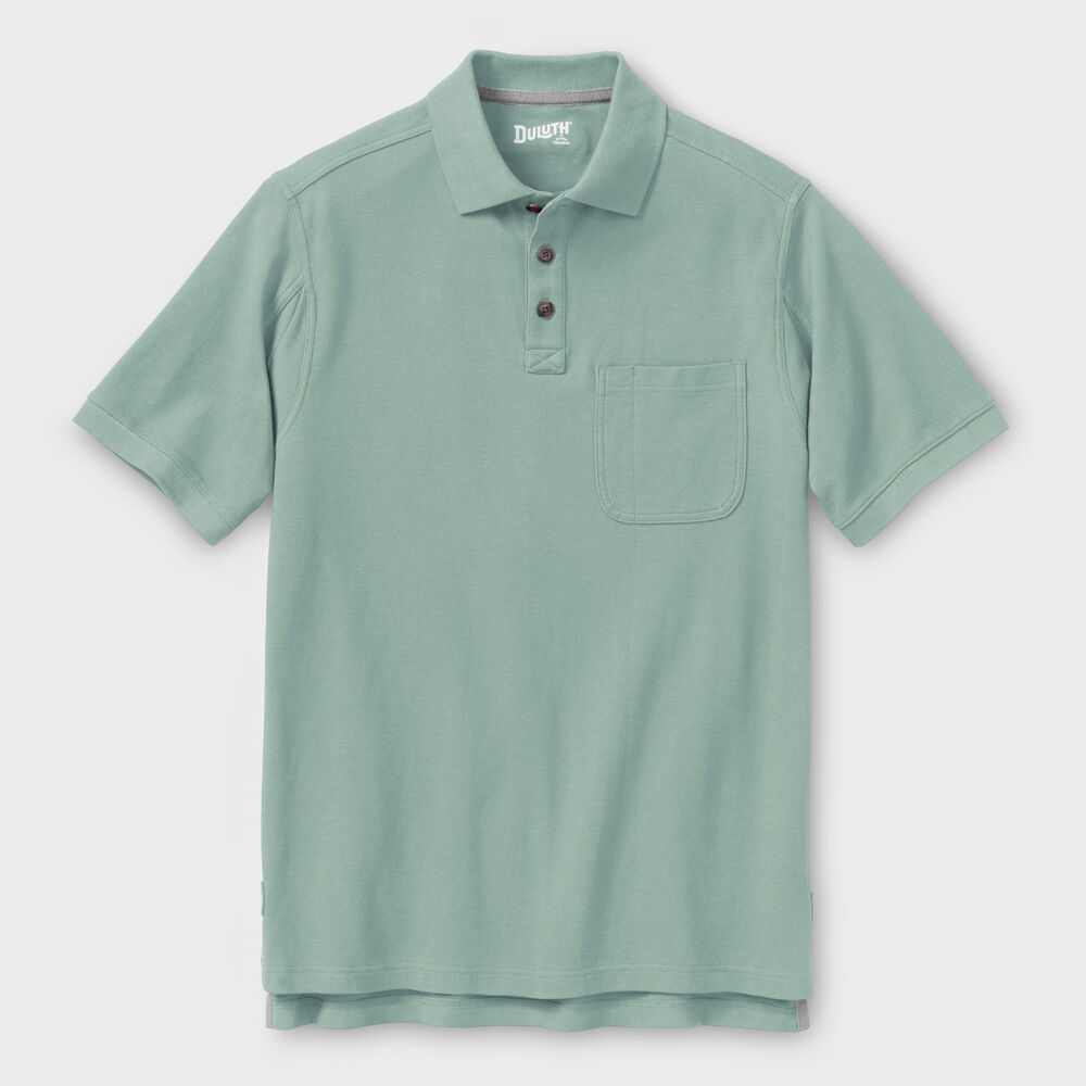 Men's No Polo Shirt Short Sleeve with Pocket Main Image