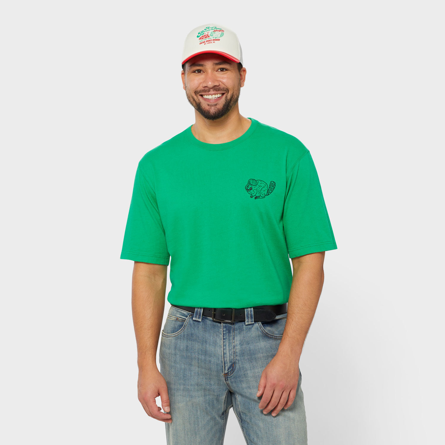 Men's Longtail T Relaxed Fit Short Sleeve Logo Shirt