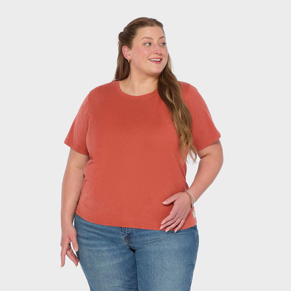 Women's Plus Duluth Heritage Washed Crewneck Tee Main Image