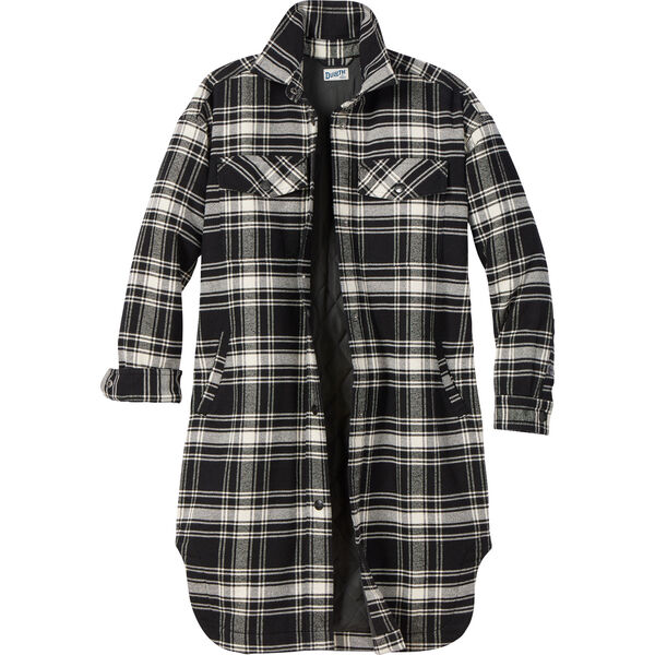 Women's Folklore Flannel Insulated Duster Duluth Trading Company