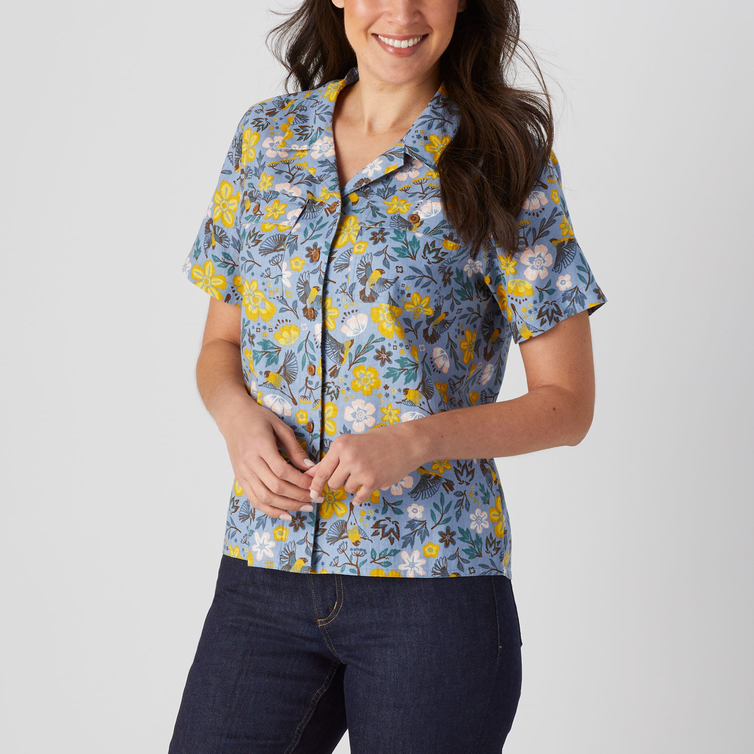 Women's Artisan Hemp Untucked Camp Shirt