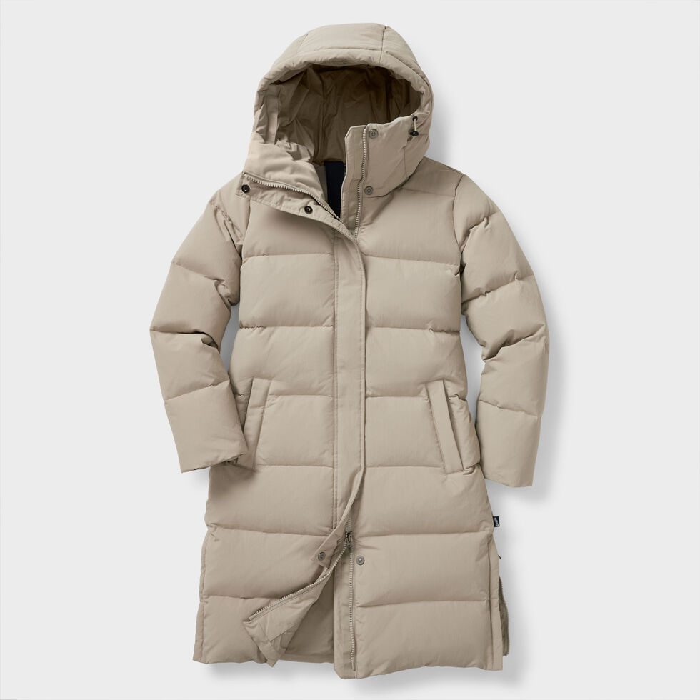 Women's Ruffer Puffer Arctic Down Long Coat Duluth Trading Company