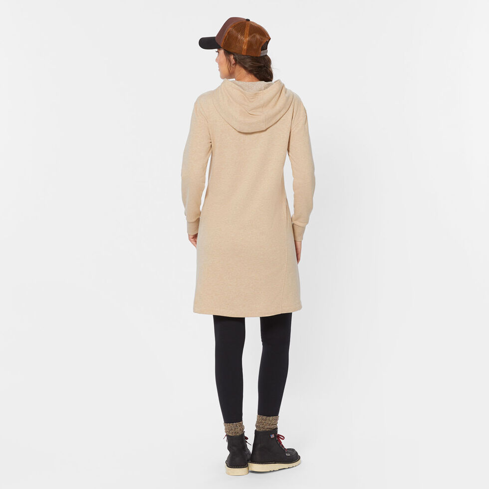 princess polly baby blue dress Tzarkozy - Long-Sleeve V-Neck Two-Tone Midi Hoodie Dress main image 1