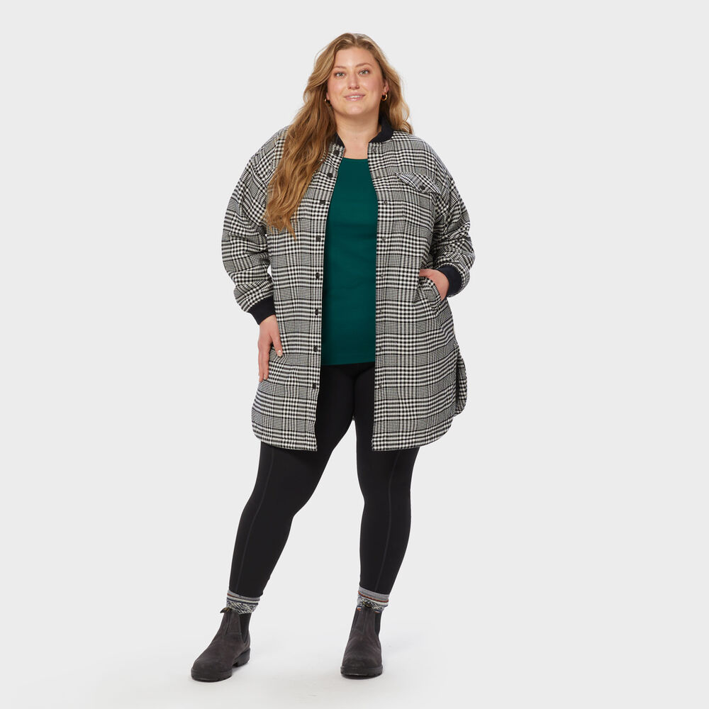 Women's Plus Folklore Flannel Insulated Duster Main Image