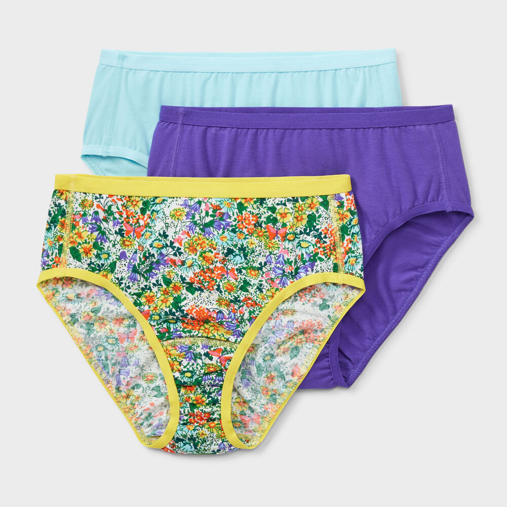 Women's Plus Free Range Organic Cotton Briefs 3-Pack WDR 3X Main Image