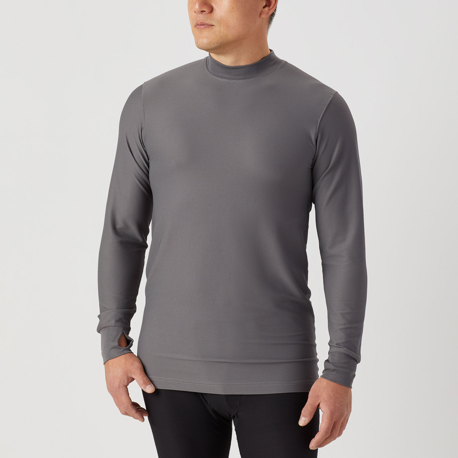 Men's Buck Naked Performance Base Layer Mock Neck Shirt