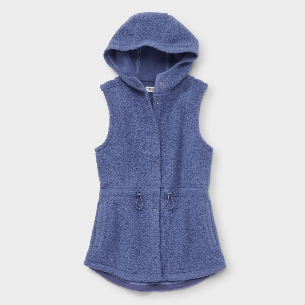 Women's Pile Hi Fleece Hooded Tunic Vest Main Image