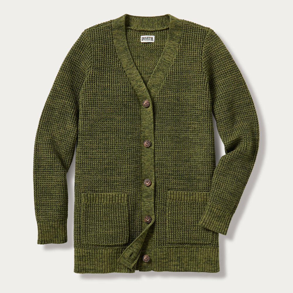 Women's Heritage Waffle Stitch Cardigan Main Image