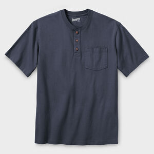 Men's Longtail T Relaxed Fit Short Sleeve Pocket Henley