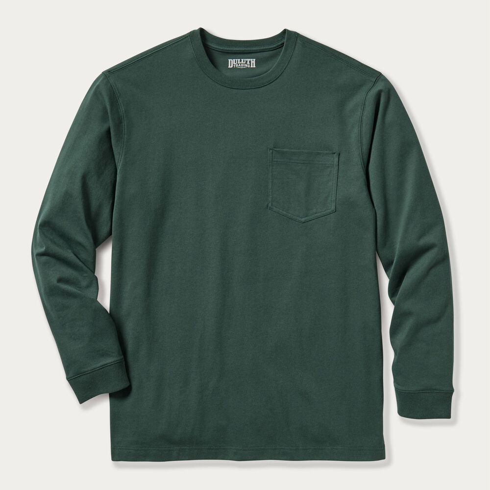 Men's Longtail T Standard Fit Long Sleeve Pocket Crew Main Image