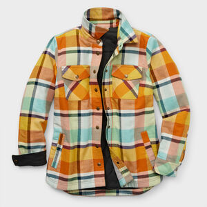 Women's Plus Folklore Flannel Insulated Shirt Jac