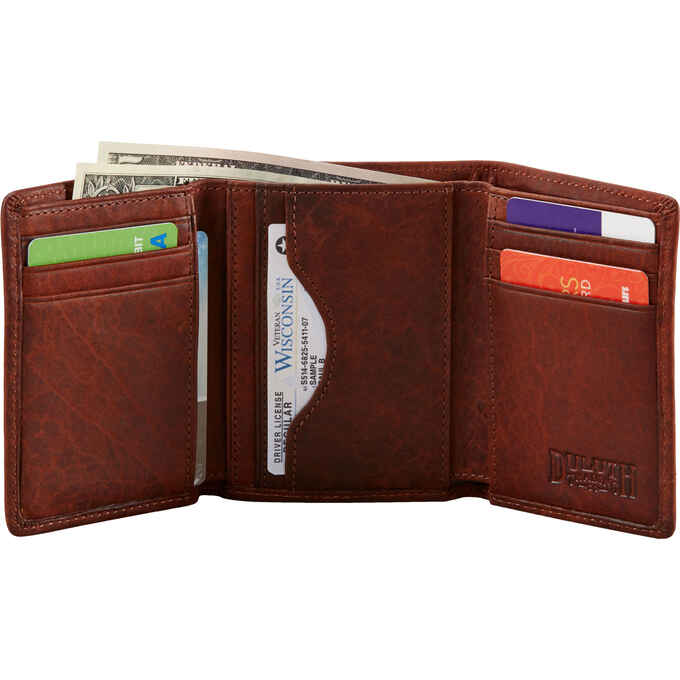 Men's Bison Tri-Fold Wallet