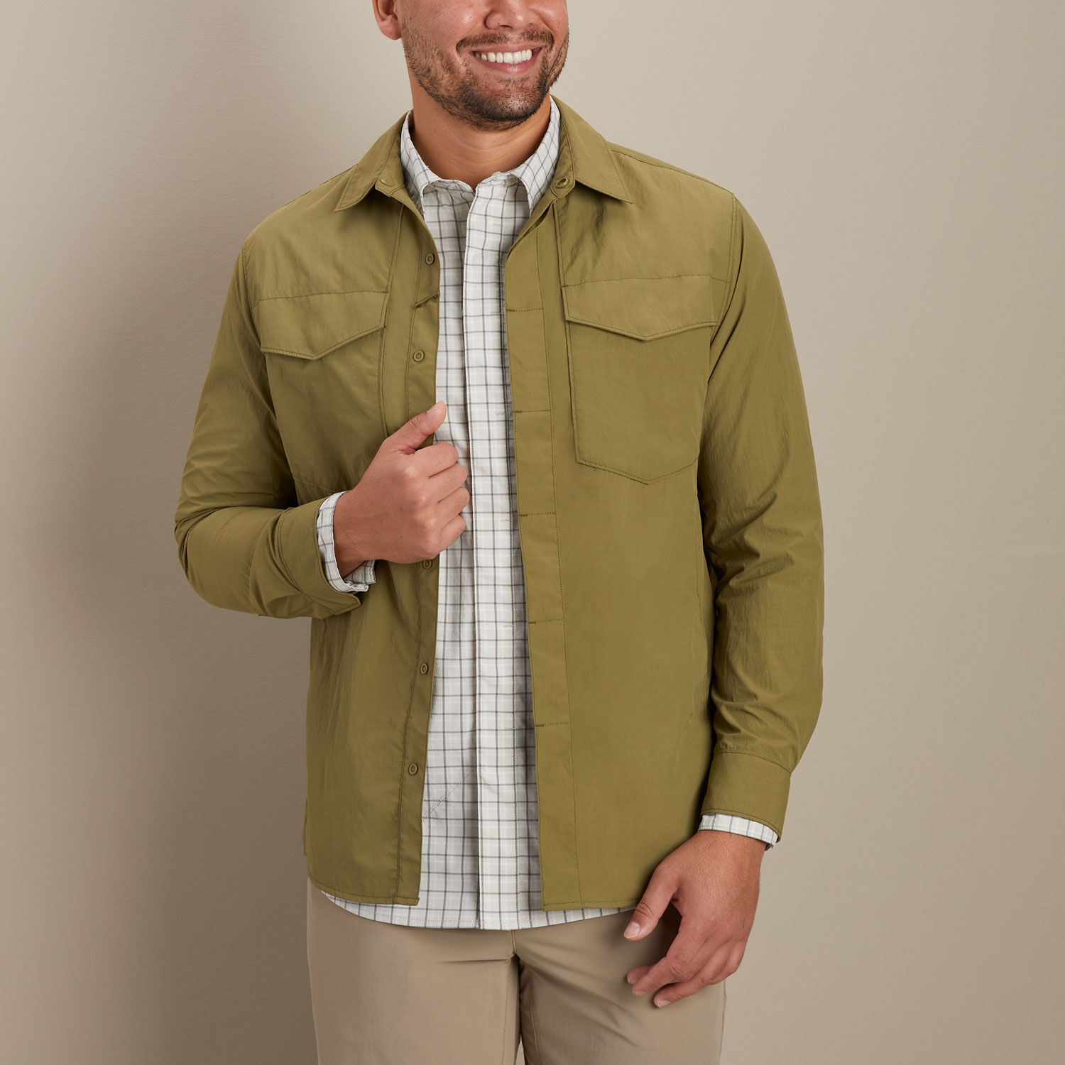 Men's AKHG Recycled Galebreak Standard Fit Overshirt | Duluth
