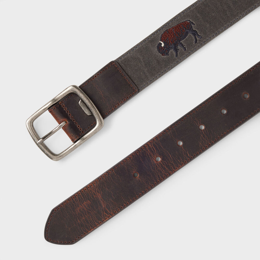 Icon Webbing Leather Belt Main Image